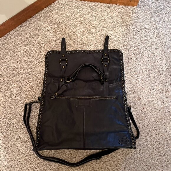 *Rare* Bed Stu Leather AMBITIOUS Messenger/Satchel/Crossbody Bag, Black DD, EUC - Picture 11 of 13